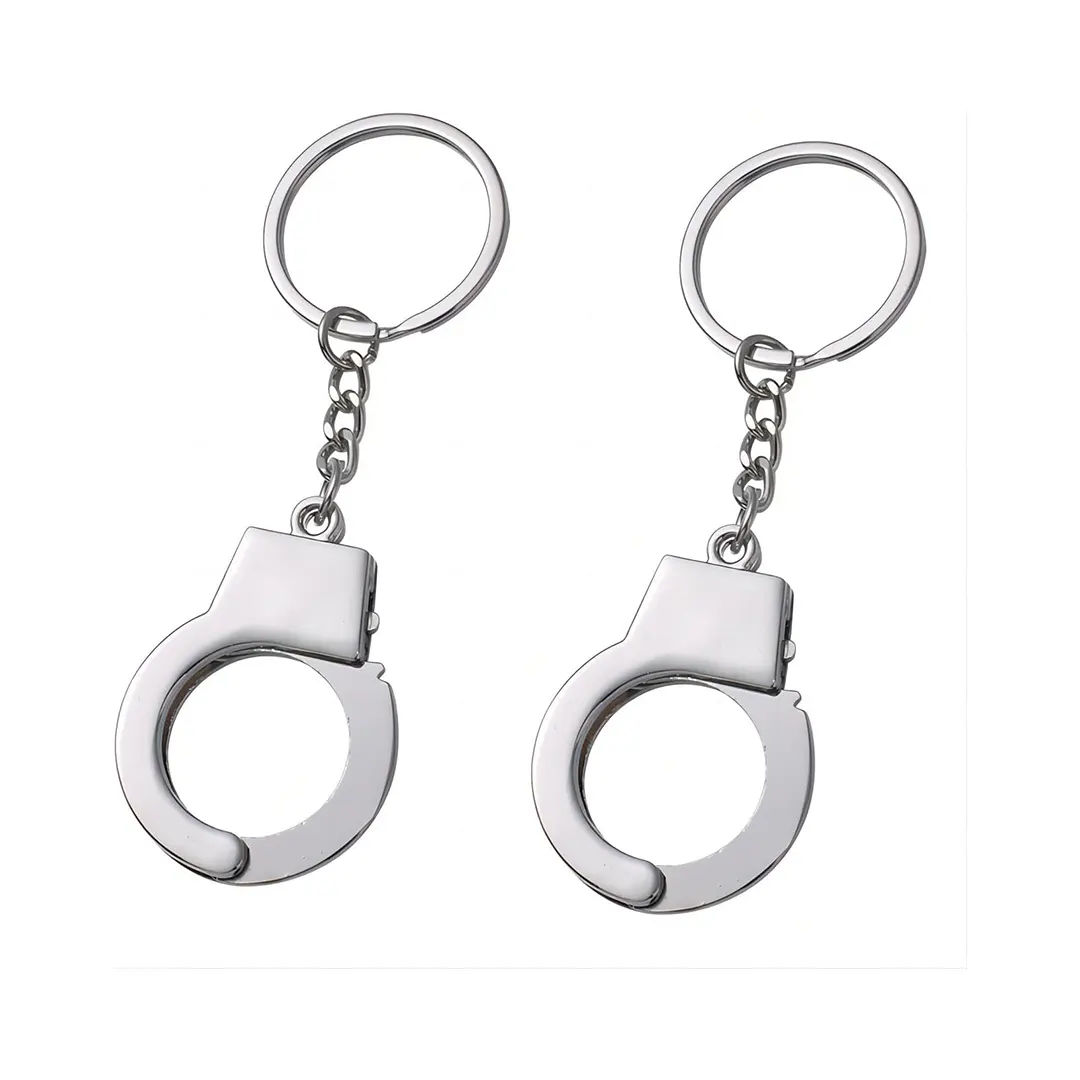Llavero táctico policial con diseño de esposas. - Image 2